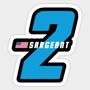 Logan Sargeant 2 Signature Number Sticker